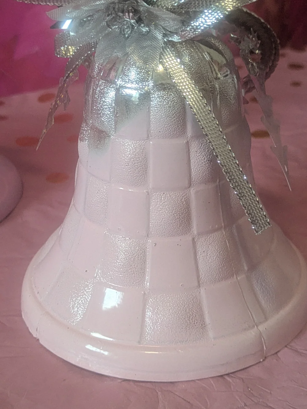 Hand painted Pink Party Bell Centerpiece Hanging Prop- Home Party Supplies